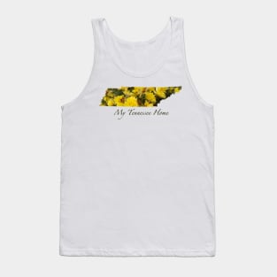 My Tennessee Home - Yellow Mum Flowers Tank Top